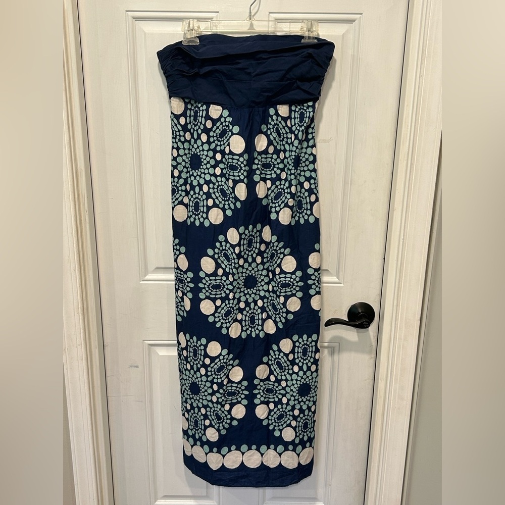 Maeve Anthropologie Strapless Cotton Dress, Size 8